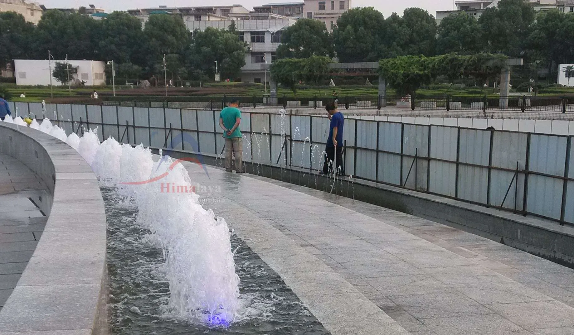 Square Dry Floor Music Fountain