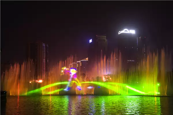 Dishui Lake water screen projection