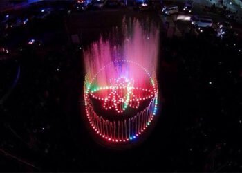 Iztapalapa Distrito Federal Pool Dancing Fountain Project, Mexico