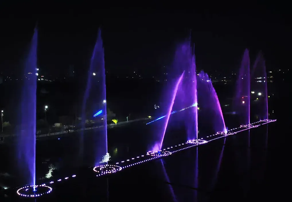 Hyderabad 180M floating fountain