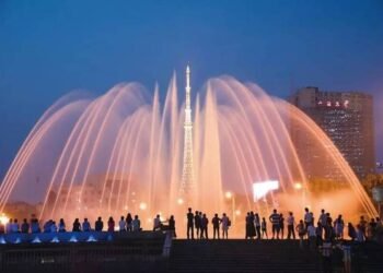 Changsha Tongcheng Square Dry Floor Dancing Music Fountain Project, China