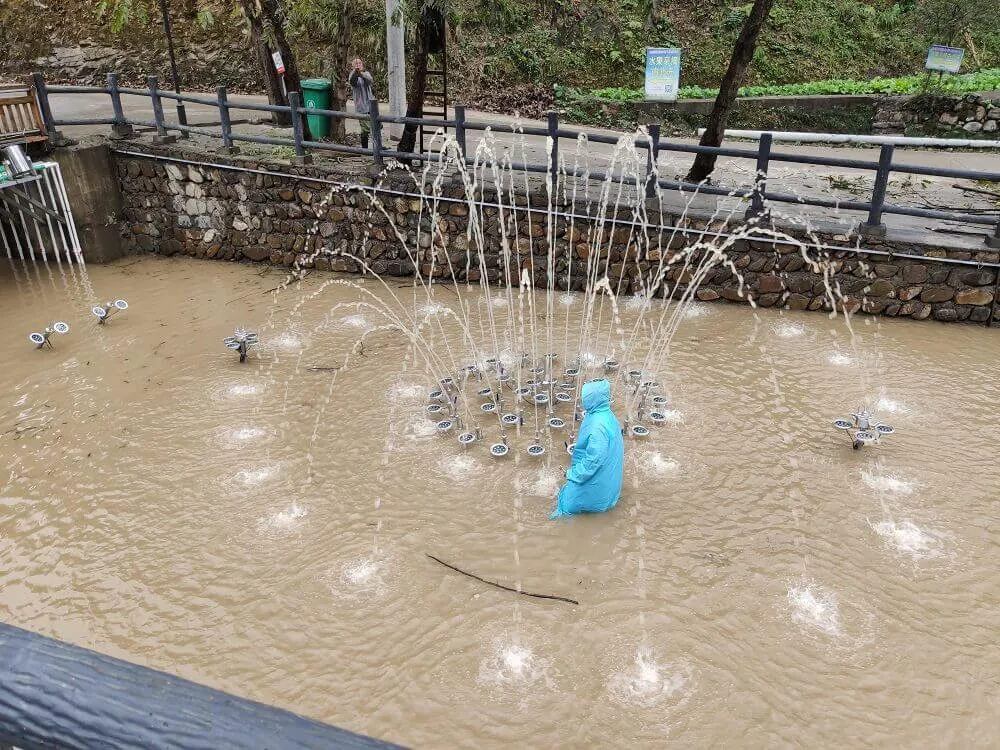 Resort music fountain