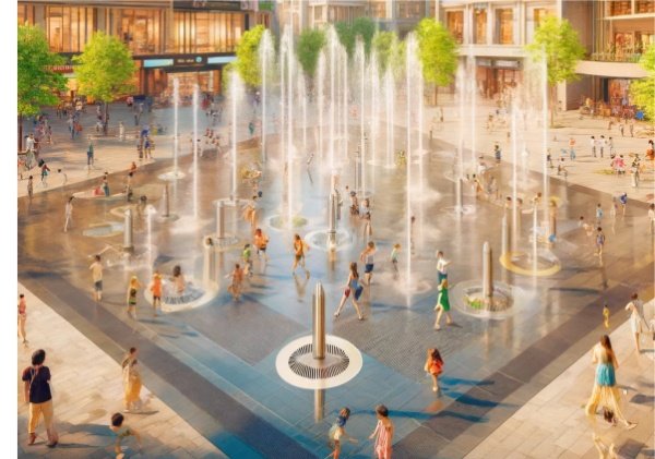 Производители фонтанов – методы проектирования сухих фонтанов/квадратных фонтанов 9 Dry fountain,square fountain