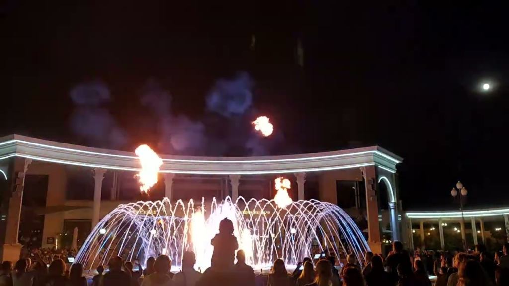 Фонтаны Кыргызстана 5 fountain with fire