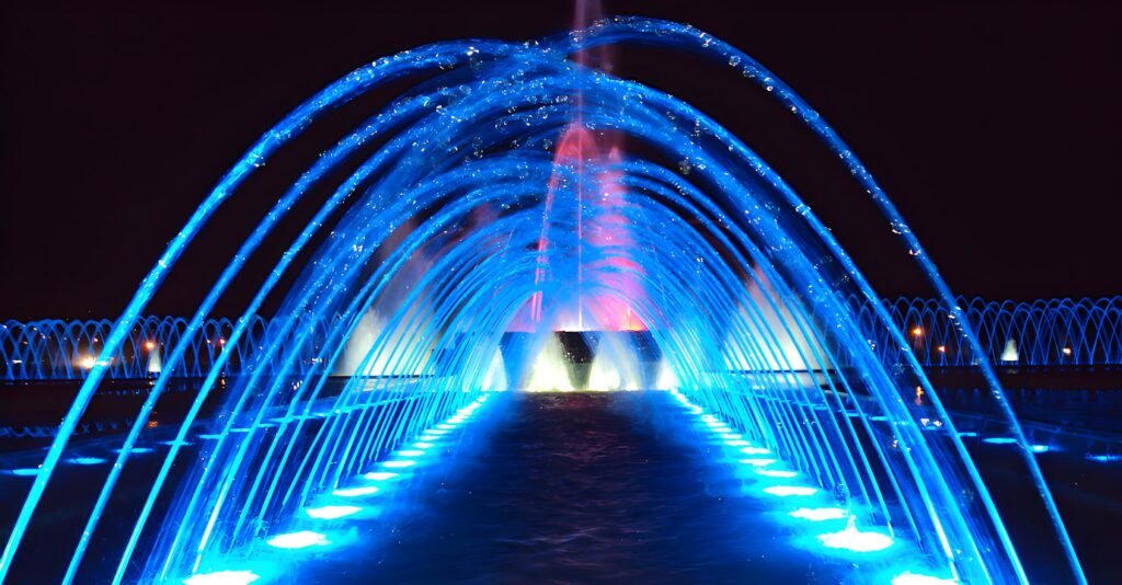 Проект строительства музыкального фонтана в Таджикистане 3 music fountain project
