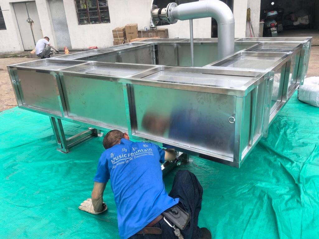 Оборудование для проекции водного экрана Himalaya снова экспортируется в Германию 1 معدات عرض الشاشة المائية Water screen projection equipment проекционное оборудование для водных экранов
